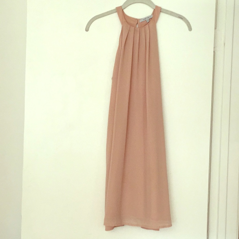 Blush chiffon dress
